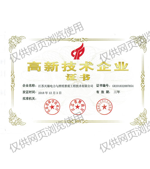 技術(shù)高新企業(yè)